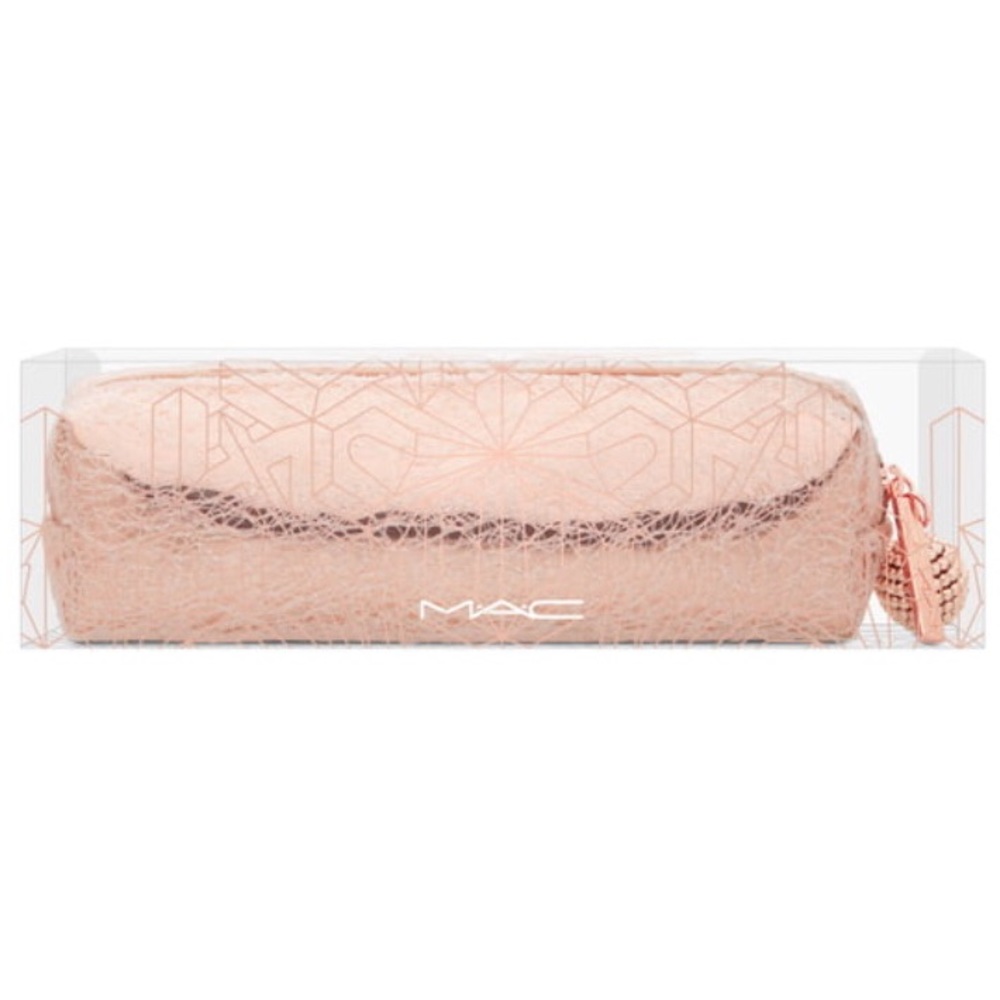 MAC Red Lipstick Lipgloss Pencil for Lips Full Size Makeup Bag Pouch Set New NWT - Picture 10 of 13